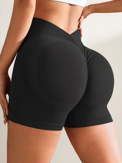 Seamless V Shaped High Waisted Peach Butt Shorts Women s Yoga Fitness Running Short Pants for Comfort and Style