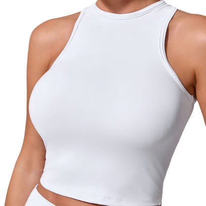 Seamless Sports Tank Top for Women Quick Dry No Bra Padding Tight Fitting Yoga and Running Workout Shirt BT095