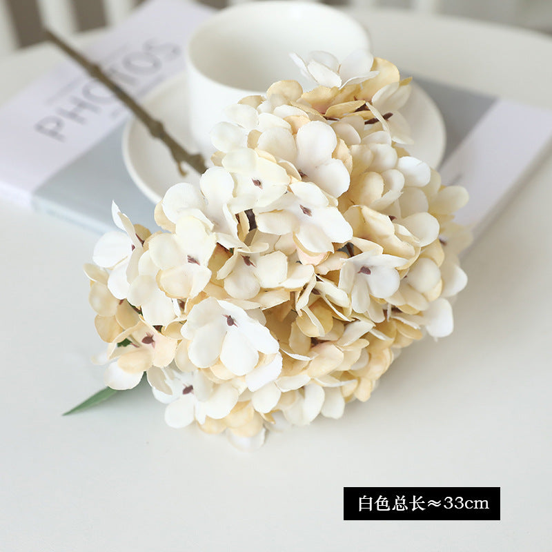 Stunning Autumn-Inspired Home Wedding Decorations – Artificial Single Hydrangea Flower for Hotel and Living Room Accents