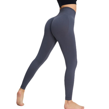 High Waisted Seamless Peach Bottom Yoga Pants Flattering Workout Leggings for Comfort and Style