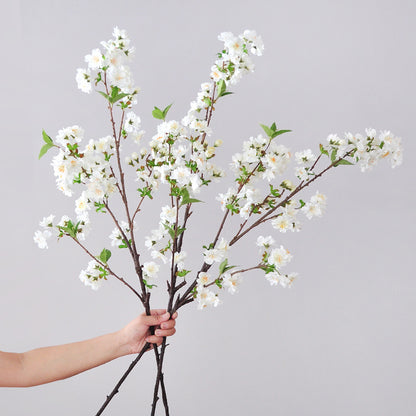 Elegant 95cm Realistic Fake Cherry Blossom Branch - Perfect for Mall Decorations, Event Planning, and Home Decor