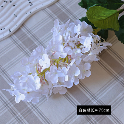 Single-Piece Artificial Hydrangea Bloom - Perfect Faux Flowers for Photography Props, Wedding Decor, and Home Decoration