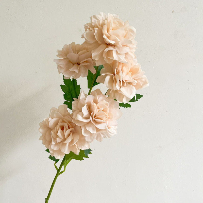 Lifelike Faux Floral Arrangement - Elegant Peony Decorations for Living Room, Dining Table Centerpiece, Wedding Decor, and Event Styling