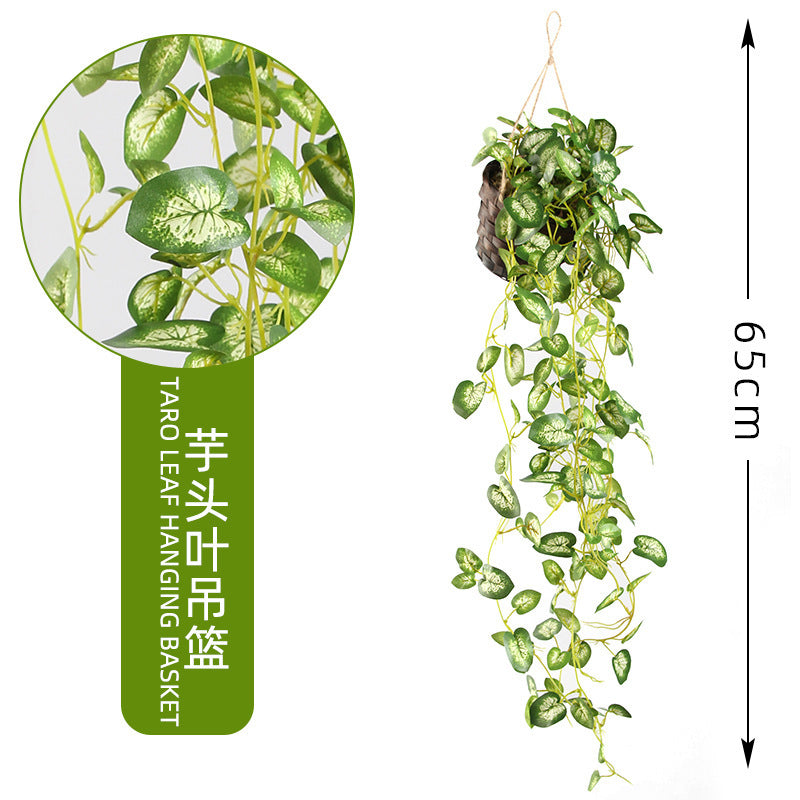 Lifelike Green Ivy Vine – Faux Climbing Plant Decor for Walls, Perfect for Home and Office with Easy Installation