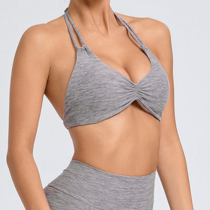 Moisture Wicking Backless Sports Bra Soft Flattering and for Yoga Running and Fitness Workouts