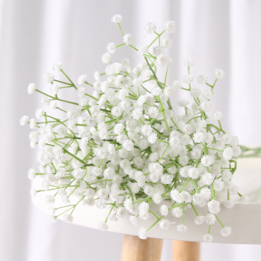 Beautifully Crafted Faux Baby's Breath Bridal Bouquet - Perfect for Wedding Decorations, Home Accents, and Special Events - Realistic PU Floral Arrangement