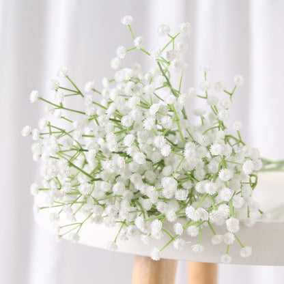 Beautifully Crafted Faux Baby's Breath Bridal Bouquet - Perfect for Wedding Decorations, Home Accents, and Special Events - Realistic PU Floral Arrangement