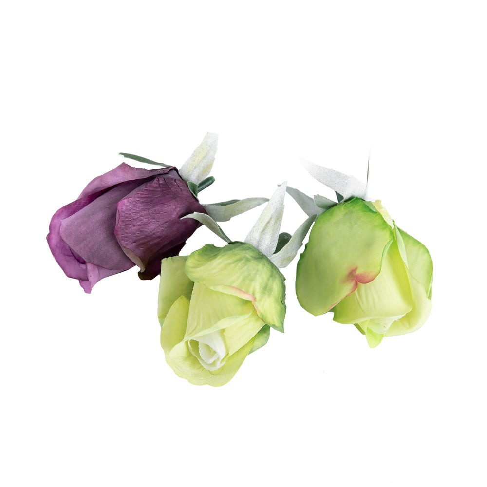 Realistic Artificial Silk Rose Flower Head for Wedding Bouquets - Perfect Home Decor, Backdrop Props, and Floral Wall Photography Accents - Model MW43626