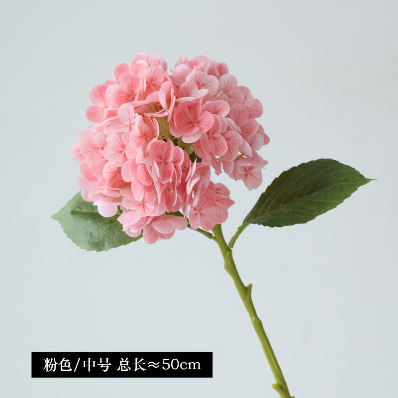 Realistic 3D Hydrangea Flower Stem - Lifelike Single Branch Faux Hydrangea for Wedding and Home Décor - Perfect for Lasting Beauty and Maintenance-Free Arrangement