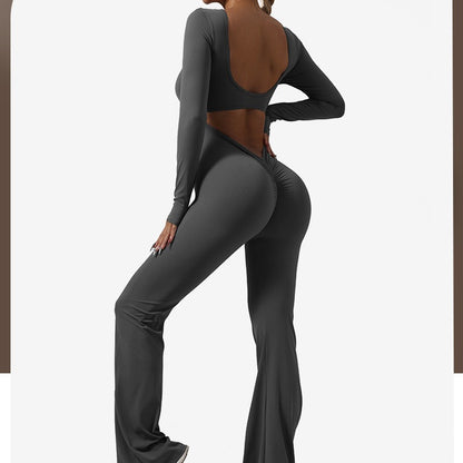 Seamless Yoga Fitness Outfit for a Peachy Butt Women s Tight Fitting Bodysuit for Pilates and Outdoor Sports