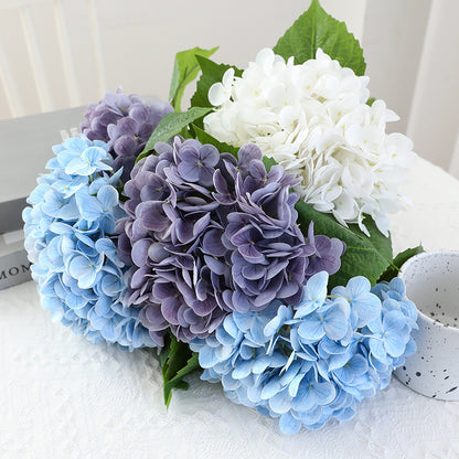 Realistic 3D Textured Hydrangea Artificial Flowers for Elegant Hotel Wedding Decor - Perfect for Event Styling and Floral Arrangements