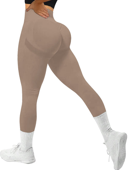 High Waisted Seamless Peach Butt Lift Leggings for Women for Fall and Winter Sports Running Fitness and Yoga