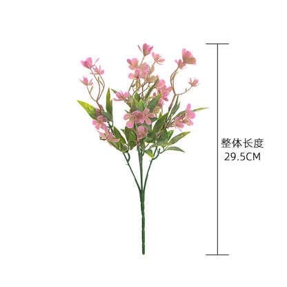 Artificial Elegant Fragrant Plum Blossom - Ideal for Wedding Decor, Home Decoration, and Stylish Greenery - INS Trendy Floral Craft - MW73775