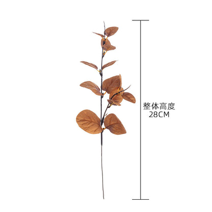 Lifelike Apple Leaf Artificial Flower Arrangement - Perfect for Wedding Decor, Home Styling, and Events - Trendy INS Aesthetic Design (Model MW22102)