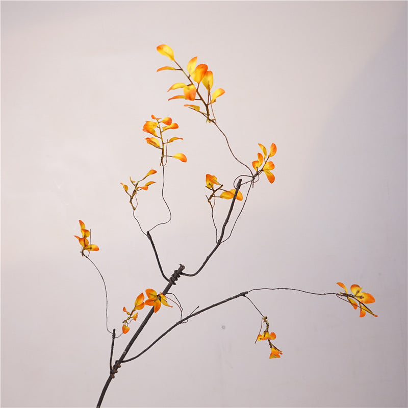 Realistic Touch Faux Branches with Spring Rain and Autumn Leaves - Perfect for Soft Decoration in Window Displays and Floral Arrangements