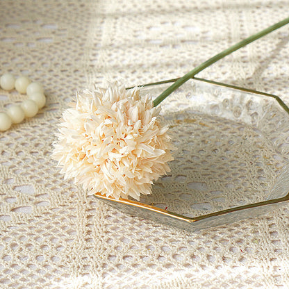 Lifelike Faux Fluffy Dandelion Ball Decorative Floral Arrangement - Perfect for Home, Weddings, and Photography