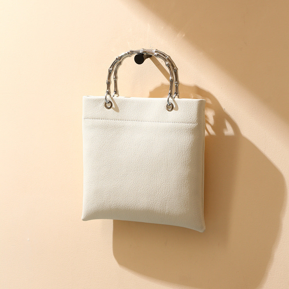 Genuine Leather Crossbody Bag for Women Distressed Cowhide Shoulder Bag with Chic Chain Handles Unique Design Tote for Everyday Use