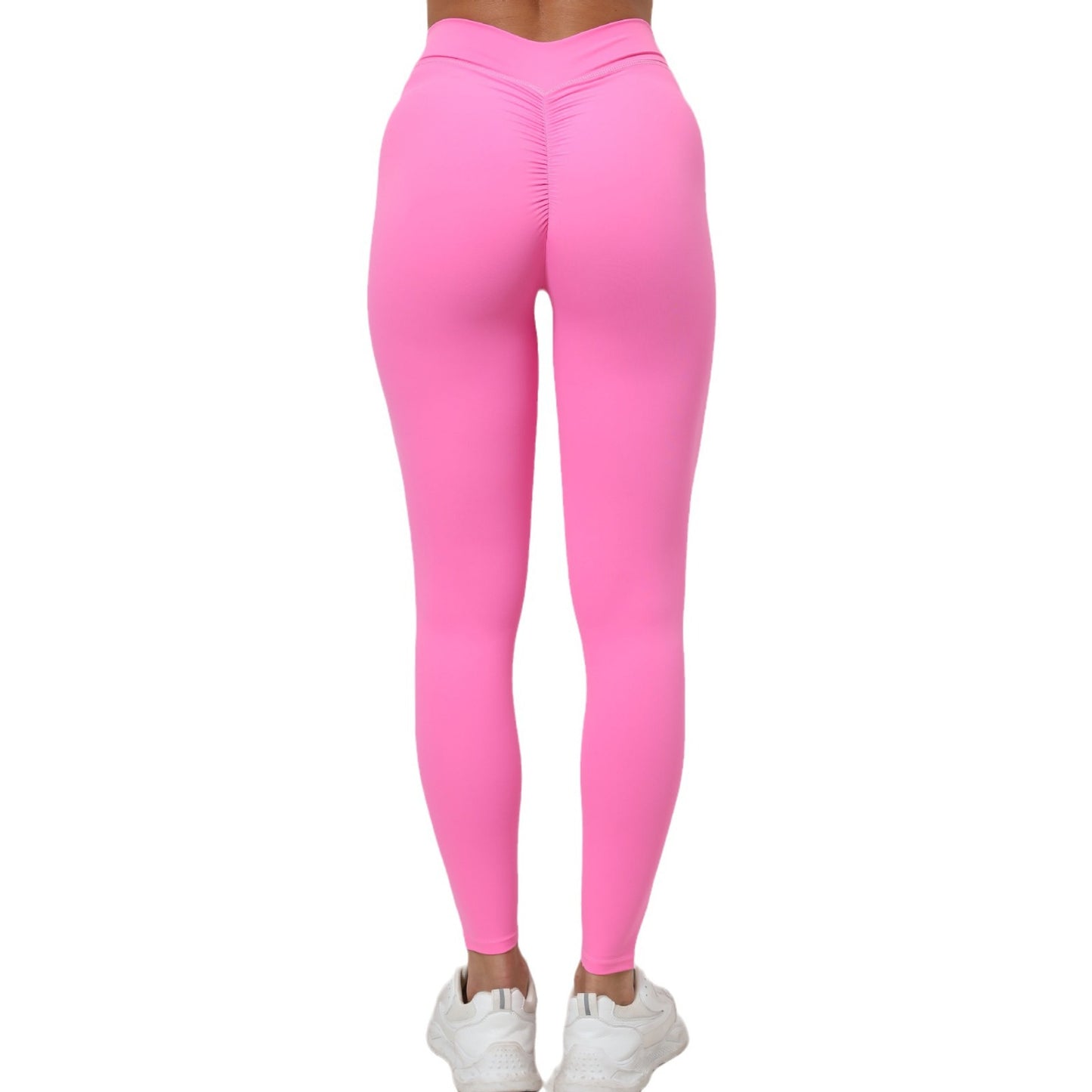 Peach Butt Lift Cross Waist Fitness Leggings for Women Ruched High Waisted Yoga Pants for Running and Quick Dry Workout for Gym Jogging and Everyday Wear