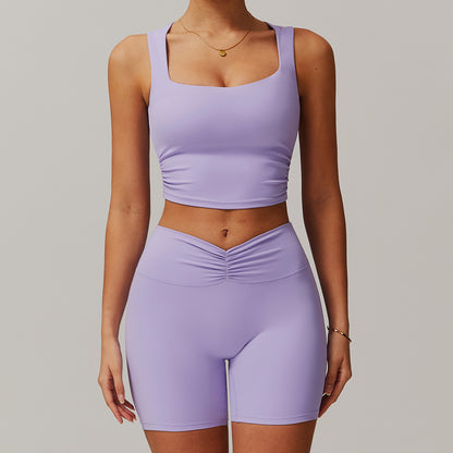 Elevate Your Workout with Our Stand Up Collar Zip Cloud Feel Yoga Set Flattering High Waisted Leggings and Performance Top for Running and Training