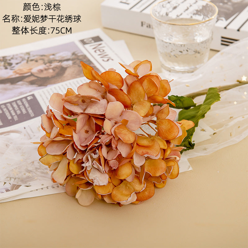 Stunning Artificial Hydrangea Flowers - Realistic Faux Floral Decor for Weddings and Events - Green Plant Decoration in INS Style - Model MW24833