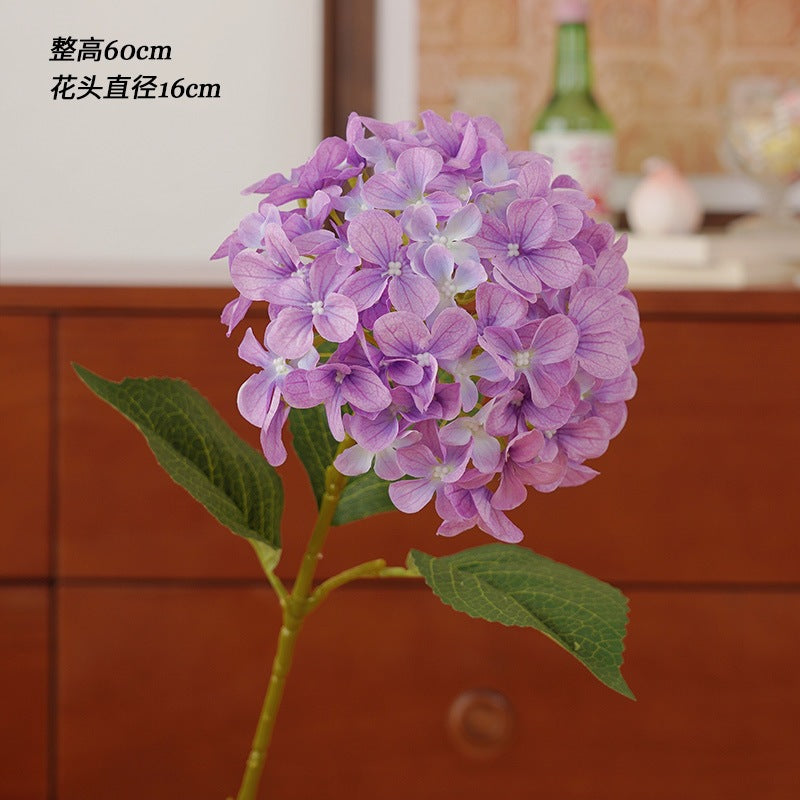 Stunning Princess Hydrangea Artificial Flowers for Elegant Living Room and Dining Table Décor – 3D Printed Floral Arrangements Perfect for Wedding Aisle Decorations and Special Events