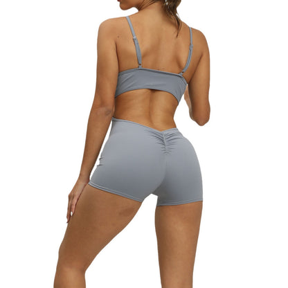 High Performance Women's Yoga Bodysuit Ultra Stretchy Supportive Activewear with Unique Back Design for Comfort and Flexibility