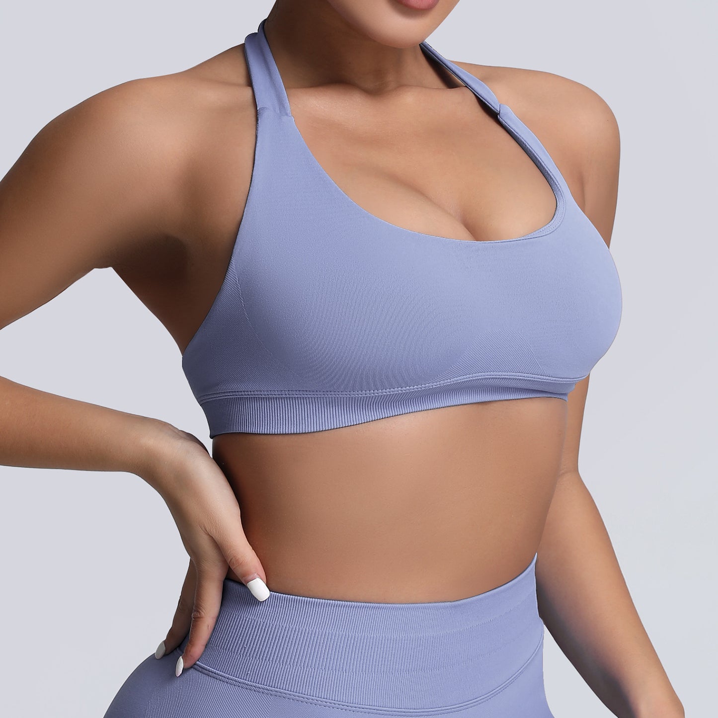 Backless Sports Bra with High Stretch Nylon for Yoga Active Wear Comfort Support for Women