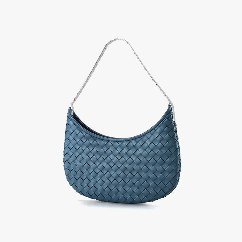 Chic Handcrafted Korean Style Handmade Lambskin Bag for Women Unique Design Genuine Leather Tote Shoulder Bag Ideal for Fashion Enthusiasts