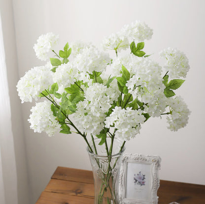 Realistic Hydrangea Bouquet – Stunning Faux Flower Arrangement for Home and Living Room Décor