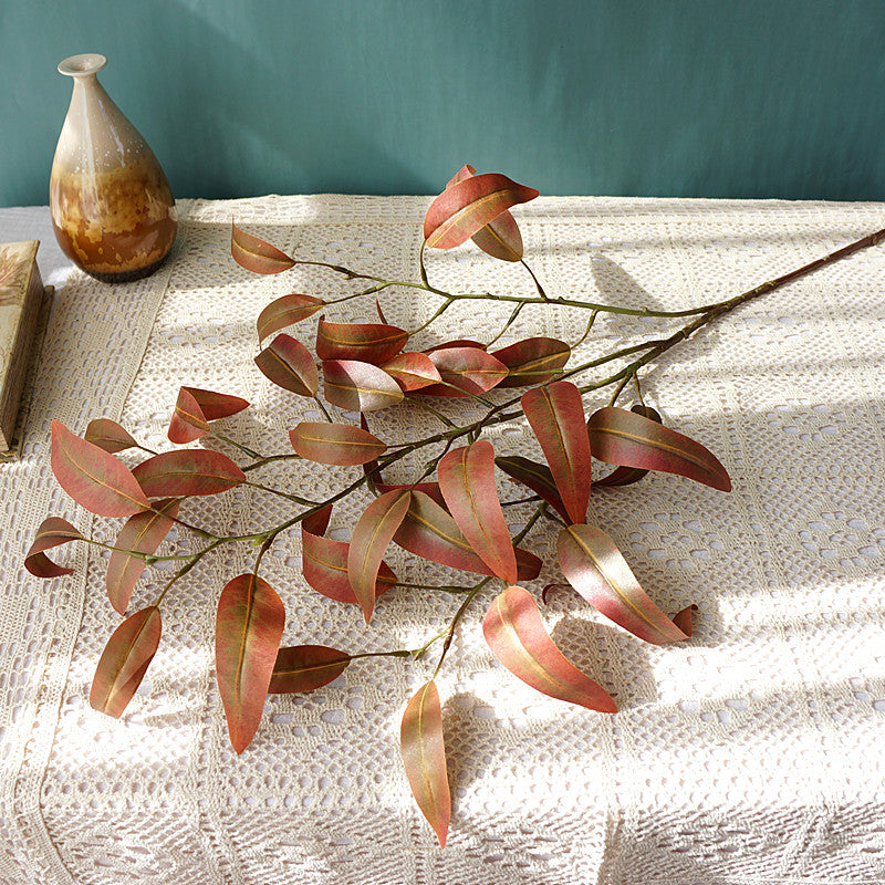 Life-Like 3D Printed Fabric Flowers with Eucalyptus Leaves - Perfect for Home Decor, Weddings, and Photography Enhancements