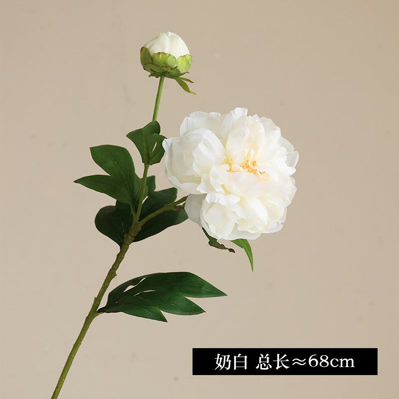 Artificial Peony Flower with Two Heads for Luxurious Home Decor - Perfect for Wedding Arrangements and Floral Displays