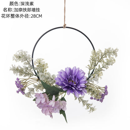 Stunning Faux Floral Wall Décor - Kanai Furlong Inspired Hanging Flower Arrangement, Perfect for Home Decoration, Boho-Chic Aesthetic, and Lasting Elegance – Model CF01109