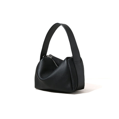 Versatile Genuine Leather Crossbody Bag for Everyday Commute Chic Minimalist Design Elegant Handheld Style Women's Accessory