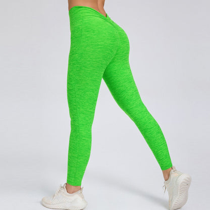 High Waisted Back V Line Yoga Pants with Side Pockets Quick Dry No Show Lines for Comfort and Style Enhance Your Peachy Rear and Fitness Look