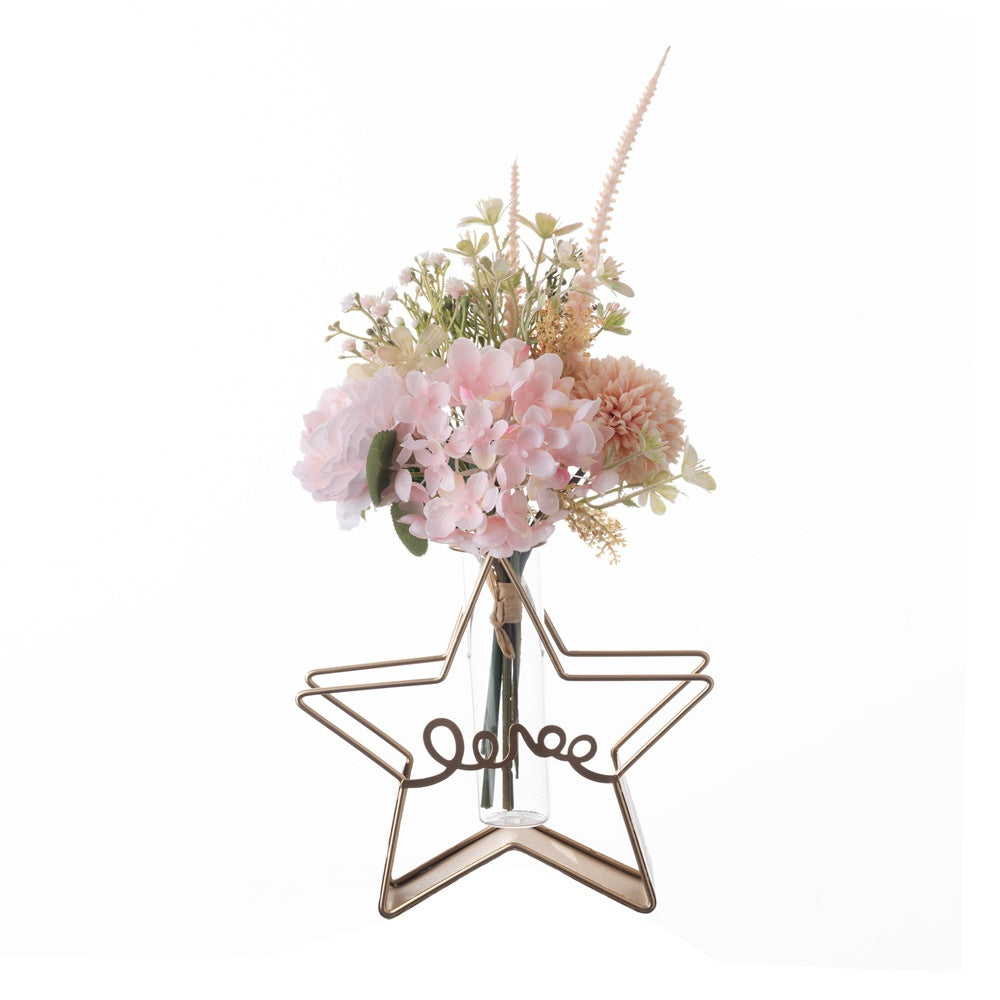 Elegant Bright Hydrangea and Dandelion Faux Flower Bouquet for Home Décor - Perfect for Wall Art and Decorative Displays | CF01304