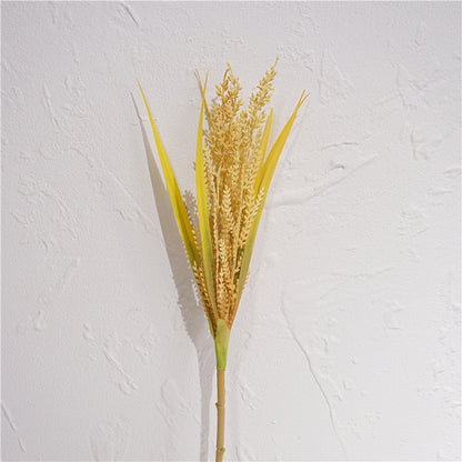 Natural Wind Style Oatmeal Faux Flowers - Elegant Decorative Arrangements for Living Room, Photography Props, and Dining Table - Beautiful Plastic Artificial Flowers