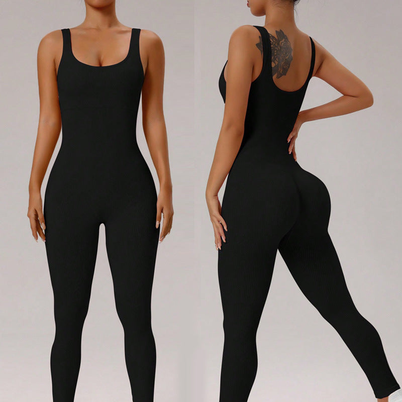 Fall Seamless Yoga Bodysuit for Dance High Waist Compression Fitness Outfit for a Sculpted Look Flexible and Activewear