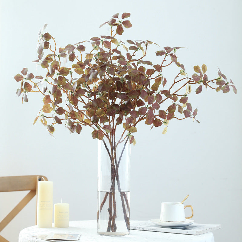 Lifelike Artificial Plant Ivy Lotus Leaves - Zen-Inspired Floral Arrangement with Realistic Long Branches for Home Living Room Decor