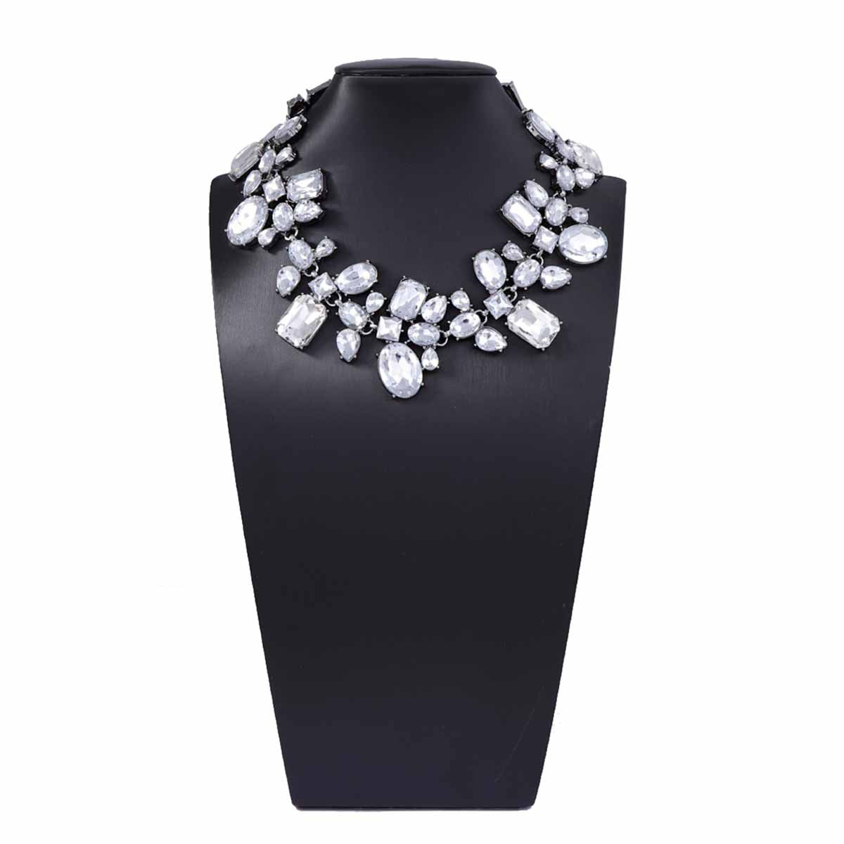Stunning Irregular Geometric Rhinestone Choker Necklace – Luxurious, Statement-Making Crystal Accessory Perfect for Elegant Parties & Versatile Everyday Wear