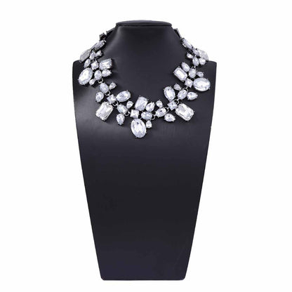 Stunning Irregular Geometric Rhinestone Choker Necklace – Luxurious, Statement-Making Crystal Accessory Perfect for Elegant Parties & Versatile Everyday Wear