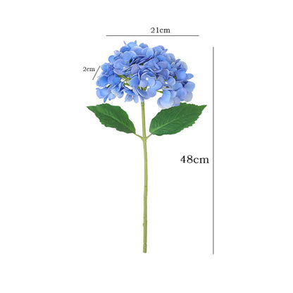 Luxurious Faux Single Large Hydrangea - High-Quality, Soft Touch, Moisture-Resistant Royal Hydrangea - Perfect for Hotel Floral Decor, Weddings, and Special Events