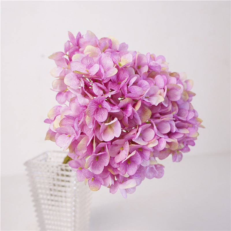 Elegant French Romantic Style Hydrangea Bouquet – Large Silk Flowers for Dining Table, Coffee Table Décor, Wedding Floral Arrangements, and Photography Props