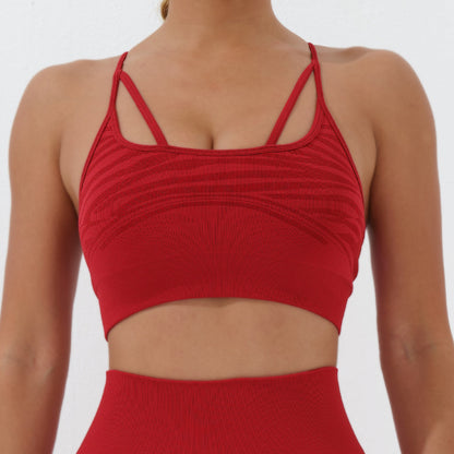 Shine Silk Seamless Yoga Sports Bra with Slim Straps Experience Unmatched Comfort and Style for Your Active Lifestyle