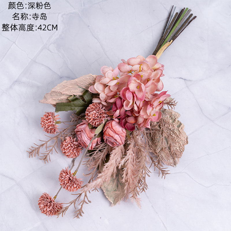 Beautifully Crafted Artificial Flower Bouquet for Home Décor – Stunning Wedding Handheld Rose Arrangement & Wall Decorations - CF01204