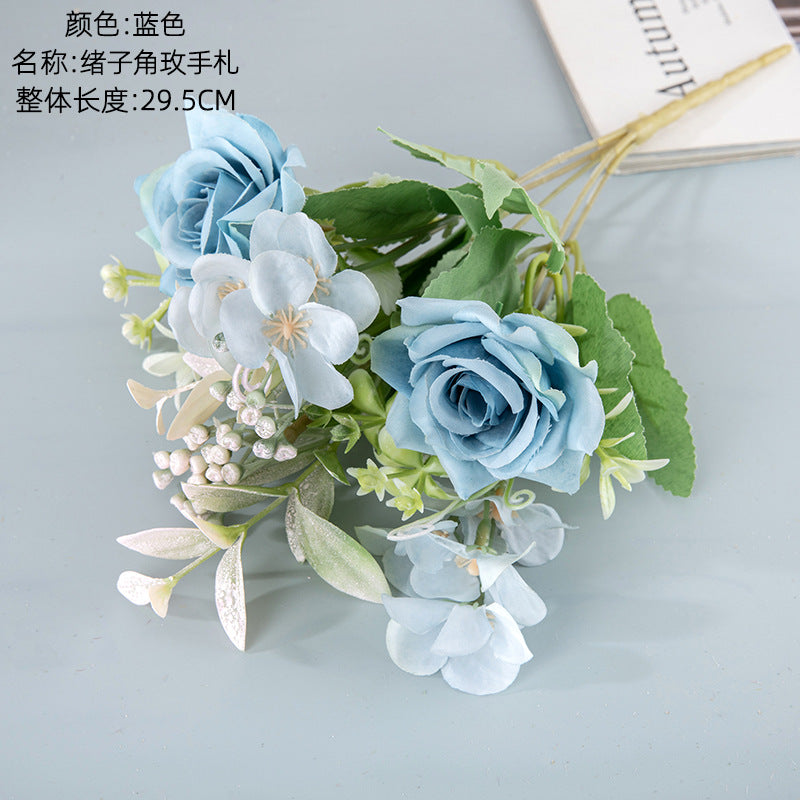 Elegant Faux Rose Bouquet with Realistic Floral Decor – Perfect for Home, Weddings, and Events | INSMW95002