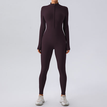 Winter Fleece Lined Long Sleeve Bodysuit for Women Cozy and Warm Fitness Yoga Outfit for Outdoor Workouts