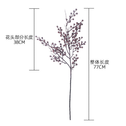 Realistic Artificial Flowers - Dried Winterberry Home Decor for Weddings and Events - Ideal for INS Aesthetic Style - Model MW82111