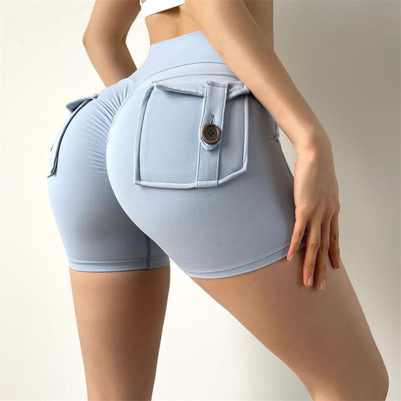 High Waisted Peach Butt Enhancing Yoga Shorts for Women Stretchy Quick Dry and Comfortable for Running Fitness and Everyday Wear