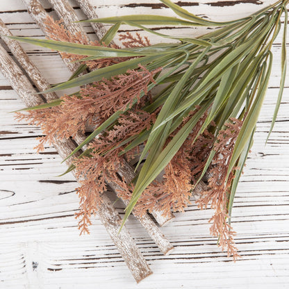 Lavender Bouquet with Bunny Tail Grass - Trendy Faux Floral Arrangement for Home Decor and Wedding Celebrations (Model MW85005) - Perfect for Adding a Touch of Elegance and Serenity to Any Space