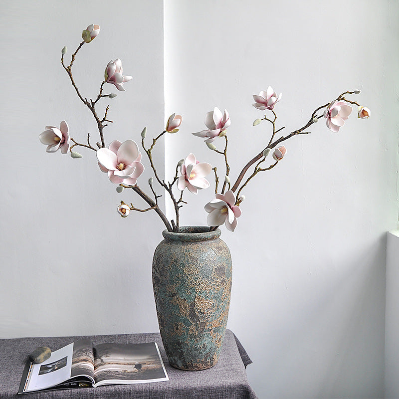 Lifelike Large Magnolia Artificial Flower for Zen-Inspired Hotel and Home Décor - Perfect for Weddings, Events, and Photography